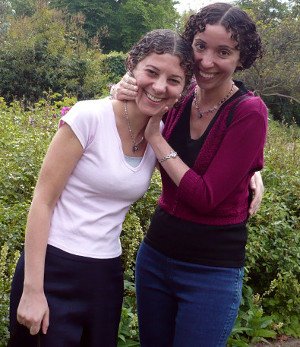 Sisters, Samantha and Diana Shaul, author and illustrator for Stories for My Little Sister, recent photo